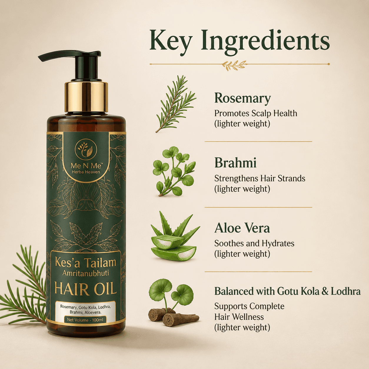 Kes’a Tailam Amritanubhuti (Hair Oil)