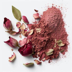 Red rose powder